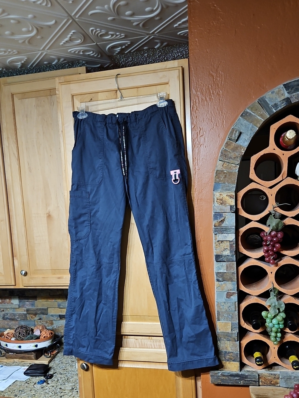 Koi Lindsey 3.0 Cargo Scrub Pants Drawstring Gray